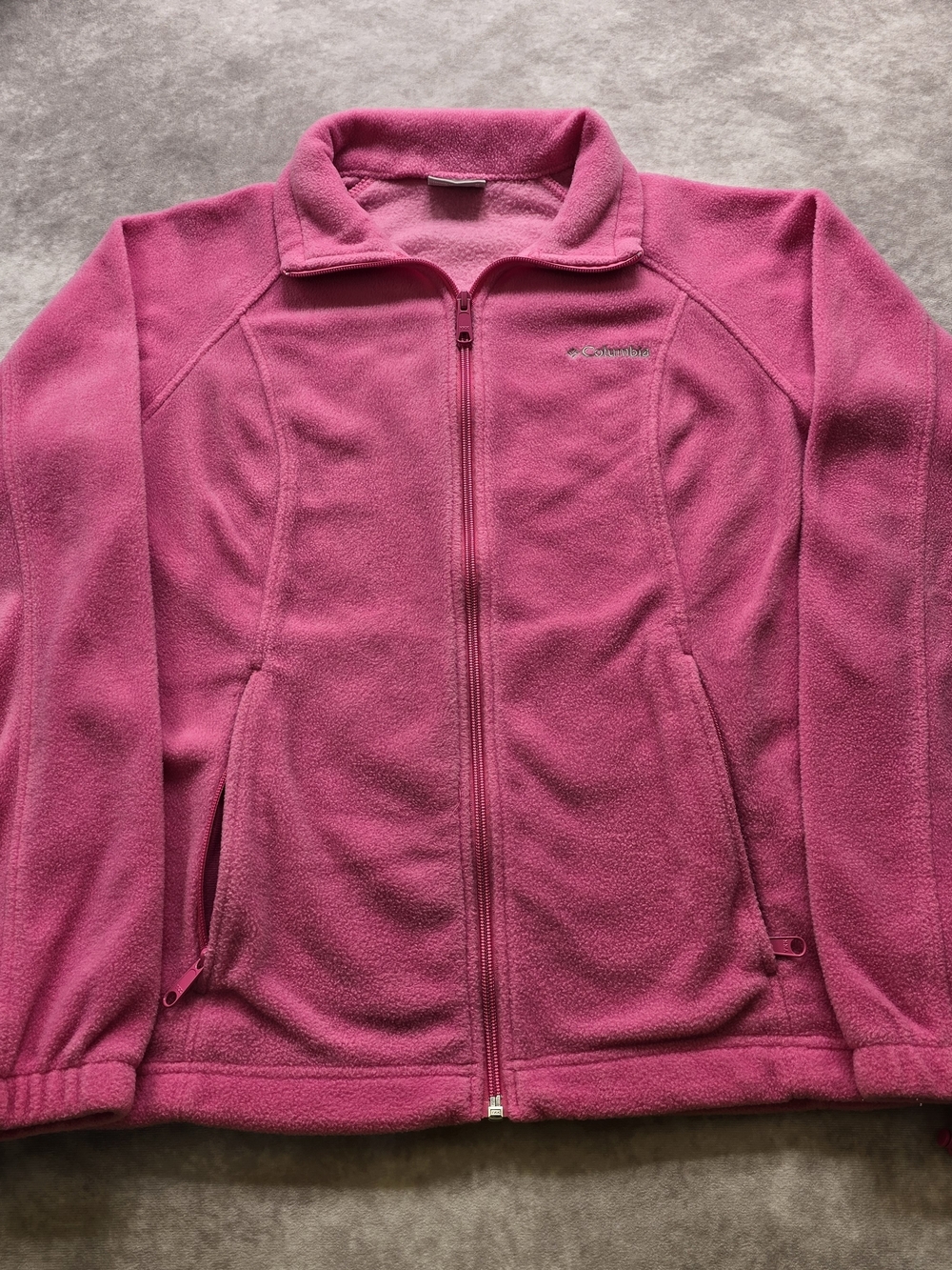 Columbia Pink Fleece Full Zip Jacket Women’s Medium